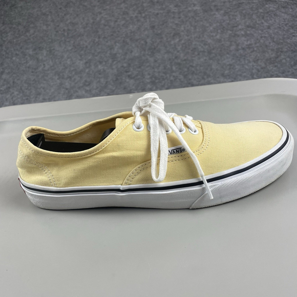 Vans Authentic Yellow Canvas Sneakers Womens 9.5 Mens 8 - Picture 2 of 12
